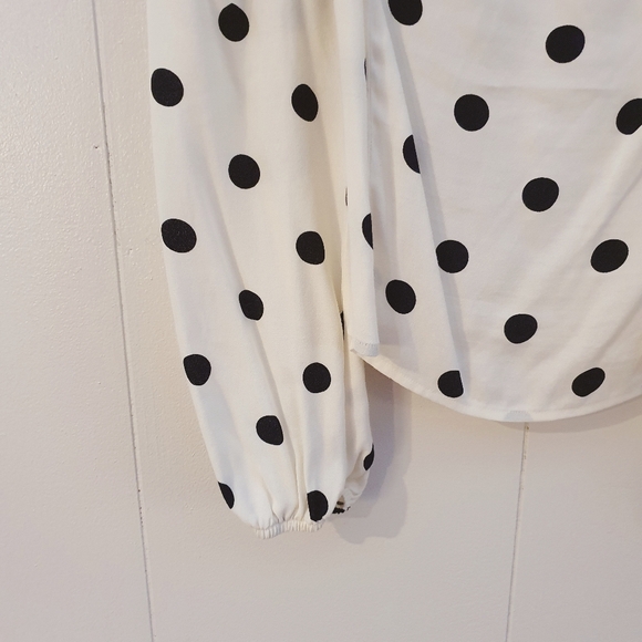 NWT Reformation Reign Bustier Top | White | Polka Dot | Size 12 - Picture 10 of 13